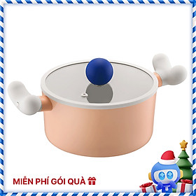 Mua Nồi Rolling Pop IH LocknLock LOP1182IH - Kèm nắp - Có 2 tay cầm - Đường kính 18cm - Màu hồng nhạt