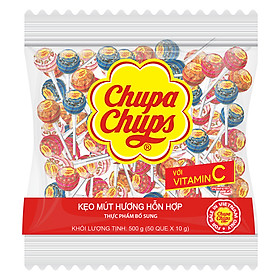 Kẹo Mút Chupa Chups Hương Trái Cây Hỗn Hợp (50 Que / Gói)