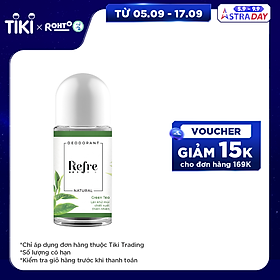 Lăn khử mùi chiết xuất thiên nhiên Refre Natural 40ml