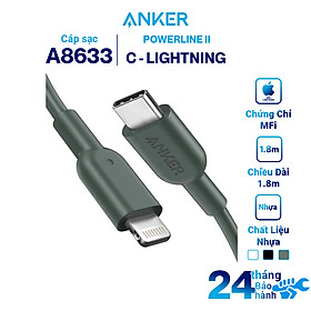 Mua Dây Cáp Sạc Anker USB - Type C To Lightning Chuẩn MFi Cho iPhone PowerLine II 0.9m - A8632 - Hàng Chính Hãng