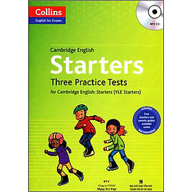Sách Collins - English For Exams - Cambridge English Starters Three Practice Test (Kèm CD)