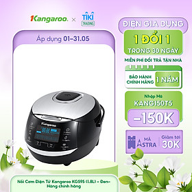 Nồi Cơm Điện Tử Kangaroo KG595 (1.8L) - Đen- Hàng chính hãng