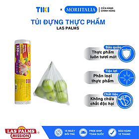 Túi đựng thực phẩm Laspalm tự hủy an toàn tiện lợi TDTP30006842, TDTP40006828, TDTP20006835, DTP40006811 (120 túi/cuộn) nhiều size