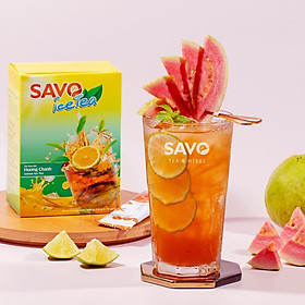 Trà SAVO Ice Tea Chanh Lemon Ice Tea - Hộp 16 gói x 15g