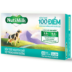 Thùng 48 Hộp NutiMilk Sữa Tươi 100 Điểm - Sữa Tươi Nguyên Chất Tiệt Trùng Không Đường Hộp 110ml - đến nơi bán Biểu đồ lịch sử biến động giá bán Thùng 48 Hộp NutiMilk Sữa Tươi 100 Điểm - Sữa Tươi Nguyên Chất Tiệt Trùng Không Đường Hộp 110ml