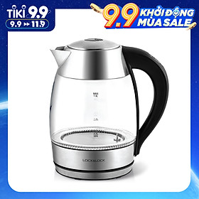 Ấm Điện Thủy Tinh Siêu Tốc Có Điều Chỉnh Nhiệt Độ Lock&Lock EJK341 (1.8L) - Hàng chính hãng