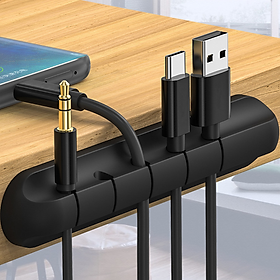 Mua Thanh Kẹp Giữ Cố Định Dây Cáp Sạc Dây Điện Silicon - Hàng Nhập Khẩu