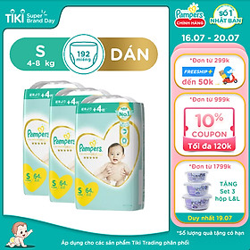 Combo 3 Tã Dán Pampers Thượng Hạng Nội Địa Nhật NB70/S64/M52/L42