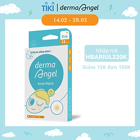 Miếng dán mụn dùng cho ban ngày (12 miếng) DERMA ANGEL