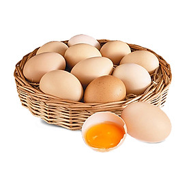 Trứng gà ta nông trại (Hộp 6 trứng) - Dinh dưỡng cao hơn trứng gà thường - Sản phẩm từ nông trại 3Sạch Food