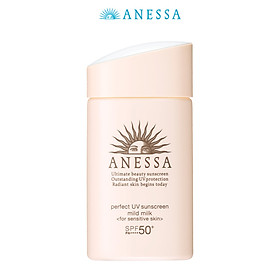 Kem chống nắng dưỡng da dạng sữa dịu nhẹ cho da nhạy cảm và trẻ em Anessa SPF 50+ PA++++ 60ml