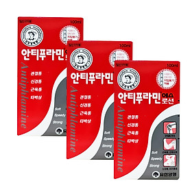 Bộ 3 Chai Dầu nóng Hàn Quốc Antiphlamine ( Chai100ml )