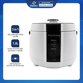 Nồi Cơm Điện Nắp Gài Nagakawa NAG0131 (1.2 Lít) - Hàng Chính Hãng