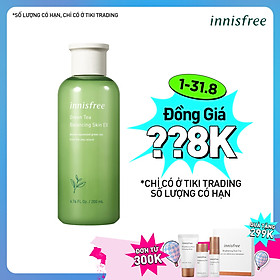 Nước cân bằng dưỡng ẩm từ trà xanh đảo Jeju Innisfree Green Tea Balancing Skin EX 200ml - NEW
