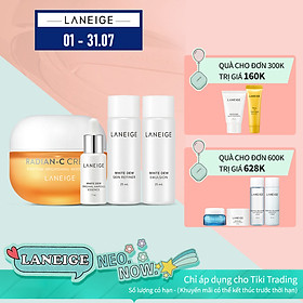 Kem dưỡng trắng da làm mờ đốm nâu Laneige Radian - C Cream 30ml + Tặng Bộ dưỡng trắng da Laneige White Dew 3 món