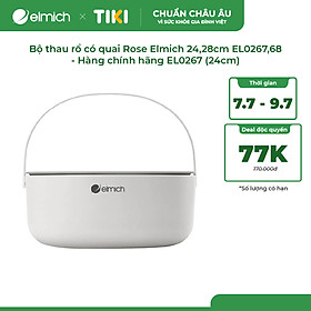 Mua Bộ thau rổ có quai Rose Elmich 24 28cm EL0267 68 - Hàng chính hãng