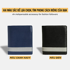 Ví Da Nam Pagini Dáng Đứng - Thiết Kế Nhỏ Gọn - Da Saffiano Cao Cấp VID05