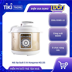 Nồi Áp Suất Điện Kangaroo KG135 (5L) - Hàng chính hãng