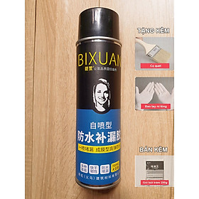 700ml - Bình xịt sơn chống thấm chống dột Bixuan dung tích lớn, chống thấm trần nhà công nghệ Thụy Sĩ