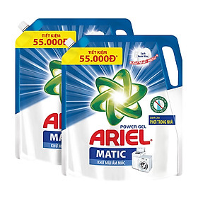 Combo 2 Túi Nước Giặt Ariel Khử Mùi Ẩm Mốc (2.15Kg/ Túi)