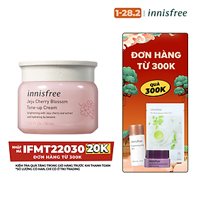 Kem Dưỡng Ẩm Sáng Da Từ Hoa Anh Đào Đảo Jeju Innisfree Cherry Blossom Tone Up Cream 50Ml - 131171021