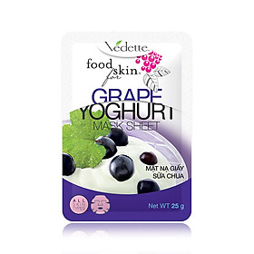 Lô 5 Mặt Nạ Giấy Sữa Chua Vedette Nho 25g