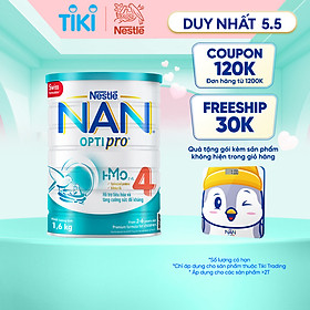 Sữa Bột Nestlé NAN OPTIPRO HM-O 4 1.6kg - Tặng Cân điện tử hình bất kỳ