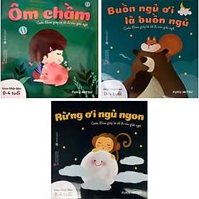 [Download Sách] Combo 3 Cuốn Sách Ehon: Buồn Ngủ Ơi Là Buồn Ngủ (Dành Cho Trẻ Từ 0 - 4 Tuổi)