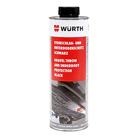 Sơn phủ gầm Wurth Gravel Throw and Underbody Protection 0892075200 1000ml (đen)
