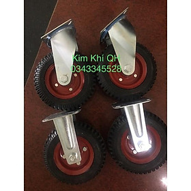 Mua Bộ 4 bánh xe đẩy hàng (2 bánh xoay-2 bánh rĩnh) loại 20cm giá tốt