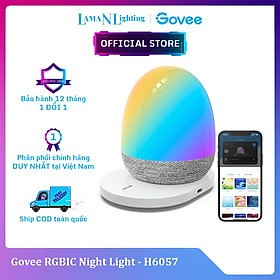 Đèn LED để bàn không dây Govee RGBIC Night Light H6057 | Tích hợp loa Bluetooth sống động, Chế độ đèn ngủ và cảm ứng