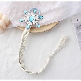 Bím tóc giả Elsa Phụ kiện tóc dễ thương cho bé gái