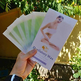 HỘP 10 MIẾNG WAX LÔNG DEPILATORY WAX RUNCAILI TẨY LÔNG VĨNH VIỄN