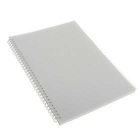 A4 Spiral Notebook Clear Hardcover Gift 80 Sheets Recyclable Sturdy Blank A4