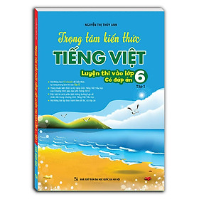 Hình ảnh Sách - Trọng tâm kiến thức tiếng việt (luyện thi vào lớp 6) tập 1 (có đáp án)