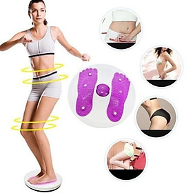 Đĩa Xoay Eo Massage Chân Tập Thể Dục 360 Độ Chất Liệu Nhựa Cao Cấp Rexchi( Màu ngẫu nhiên)-  Hàng Chính Hãng