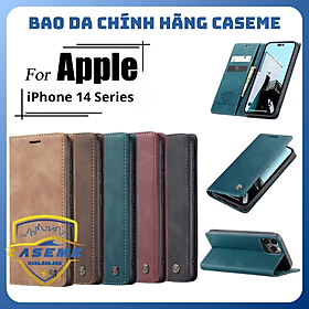 Bao da cao cấp dành cho iPhone 14 Pro Max, iPhone 14 Pro, iPhone 14 Plus, iPhone 14 dạng ví Caseme - Hàng Nhập Khẩu