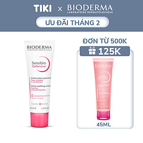 Kem dưỡng ẩm và làm dịu da, dành cho da nhạy cảm Bioderma Sensibio Defensive 40ml