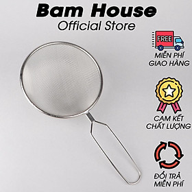 Ray lọc cháo và thức ăn inox Bam House đường kính 15cm cao cấp RIN04 - Gia dụng bếp