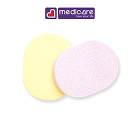 Miếng rửa mặt tẩy trang BASICARE 2 miếng 1694