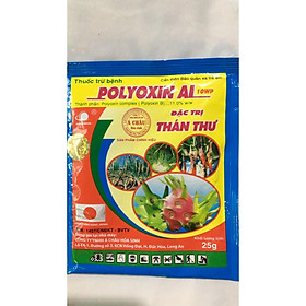 Sản phẩm trừ Thán thư trên hoa lan cây cảnh Polyxin AL gói 25 gr
