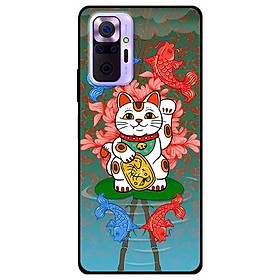 Ốp lưng dành cho Xiaomi Mi Note 10 Pro mẫu Mèo Và Cá Chép