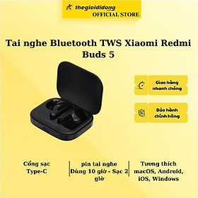 Mua Tai nghe Bluetooth True Wireless Xiaomi Redmi Buds 5 Trắng - Hàng chính hãng - Hàng Chính Hãng