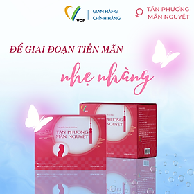 Cốm Tân Phương Mãn Nguyệt VCP Pharma - Hỗ Trợ Điều Hòa Kinh Nguyệt, Giảm Bốc Hỏa Tiền Mãn Kinh - Hộp 20 Gói