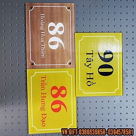 Mua Biển số nhà - Mika in chìm - Bảo hành Trọn Đời