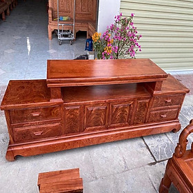 Mua Kệ tivi vát trơn gỗ hương đá tuyển chọn vân ( Bác Duyên - Vĩnh Phúc )