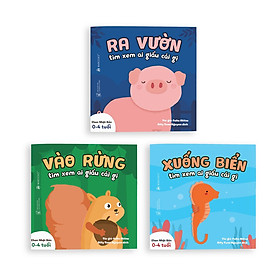 Sách Ehon - Combo 3 cuốn Ai giấu cái gì đó - Dành cho trẻ từ 0