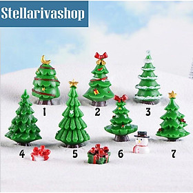 Tiểu Cảnh - Cây thông noel làm tiểu cảnh/ charm slime /terrarium/ mô hình trang trí quà tặng trang trí