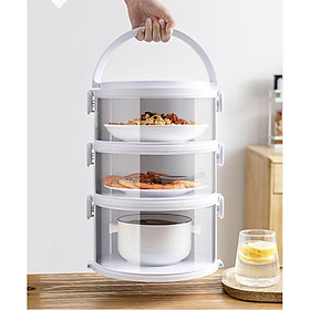 Mua Lồng 3 tầng quai xách đậy thức ăn thế hệ mới Vegetable Cover