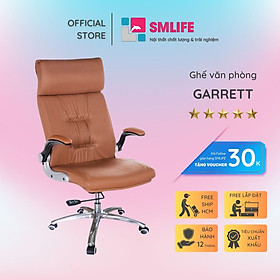 Mua Ghế văn phòng chân xoay lưng cao bọc PU SMLIFE Garrett